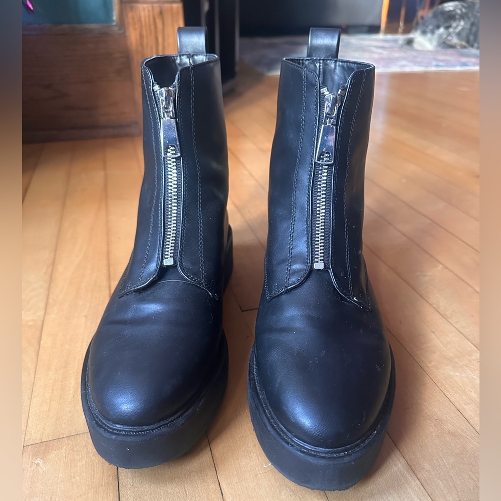Black H&M Leather Boots